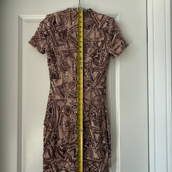 Rose-Gold Sequin Dress - Picture 3 of 5